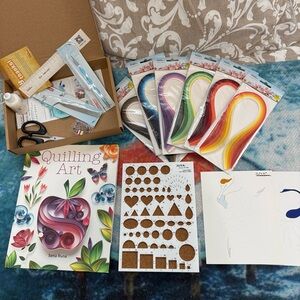 Quilling Art Set with Multicolor Paper Strips NEW